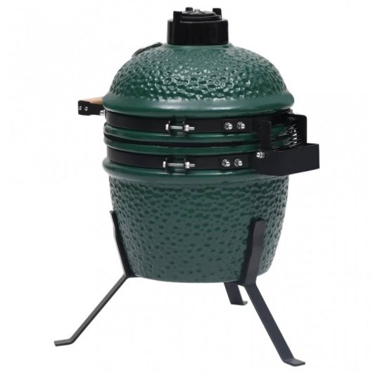 VidaXL Kamado Barbacoa con Ahumador 56cm Verde