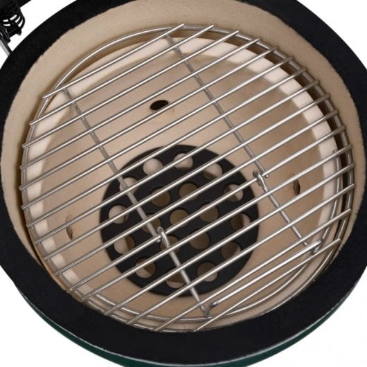 VidaXL Kamado Barbacoa con Ahumador 56cm Verde