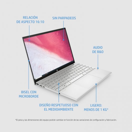 HP Pavilion Aero 13-BE0005NS AMD Ryzen 7 5800U/16GB/512GB SSD/13.3"