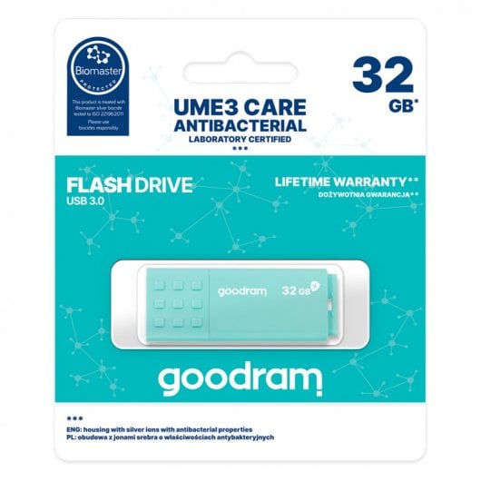 Goodram Ume3 Care 32GB USB 3.0 Turchese