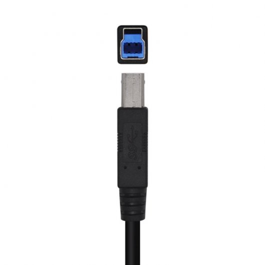 Aisens Cable USB 3.0 a USB-B Macho/Macho 2m Negro