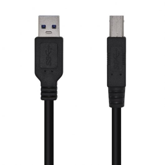 AISENS A105-0445 USB Kabel 3 m USB 3.2 Gen 1 (3.1 Gen 1) USB A USB B Schwarz