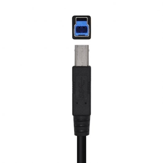 AISENS A105-0445 USB Kabel 3 m USB 3.2 Gen 1 (3.1 Gen 1) USB A USB B Schwarz