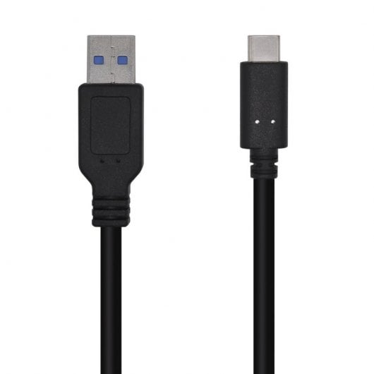 Aisens Cable USB 3.1 a USB-C Macho/Macho 0.5m Negro