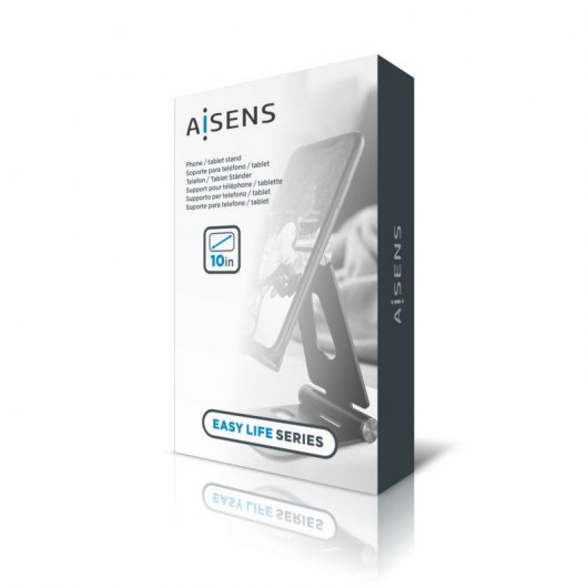 Aisens Support pour tablette/smartphone jusqu'à 10" Argent