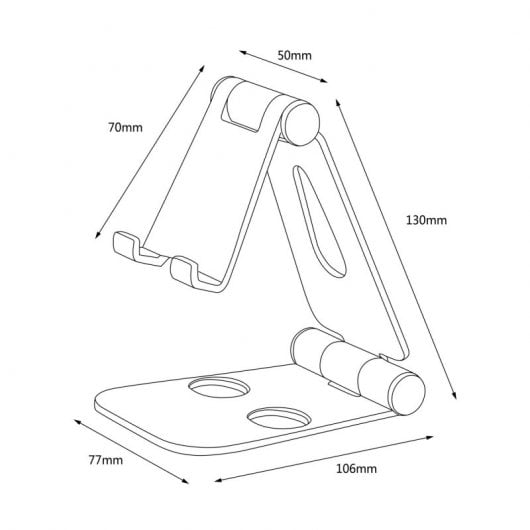 Supporto Aisens per Tablet/Smartphone fino a 10" Nero