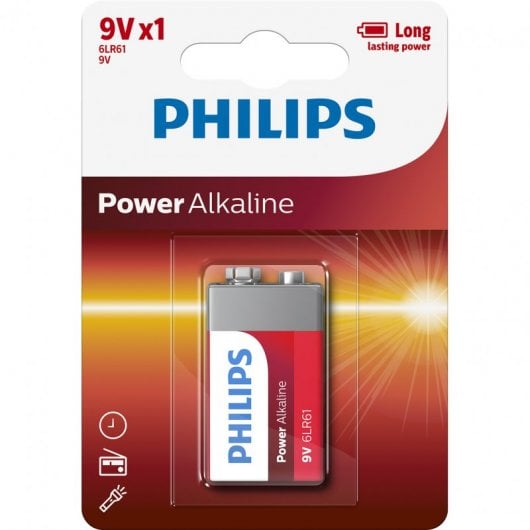 Philips Pila Alcalina 6LR61 9V