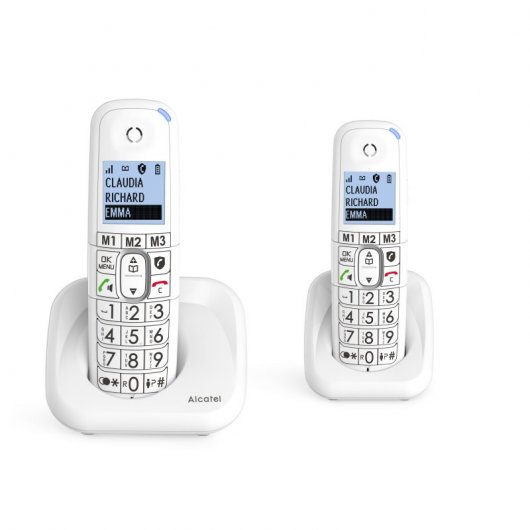 Alcatel XL 785 Duo Teléfono Inalámbrico Blanco