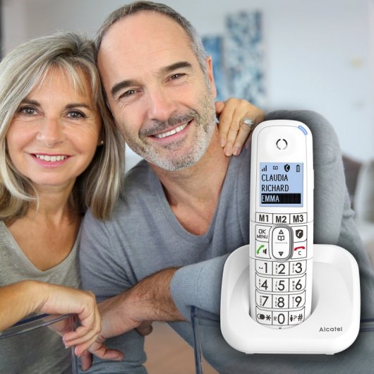 Alcatel XL 785 Duo Teléfono Inalámbrico Blanco