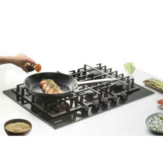 Haier HAVG7WL4HB Placa de Gas 5 Zonas 75cm Negro