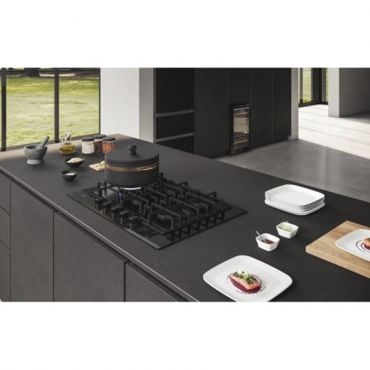 Haier HAVG7WL4HB Placa de Gas 5 Zonas 75cm Negro