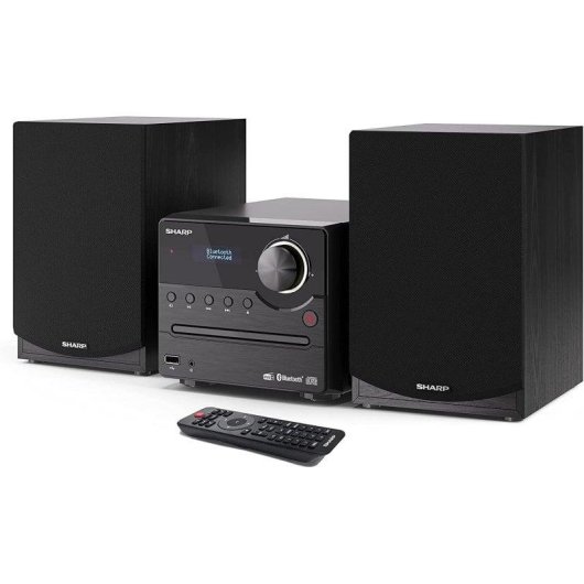 Microset Sharp XL-B517D 45W RMS Bluetooth CD DAB+ Zwart