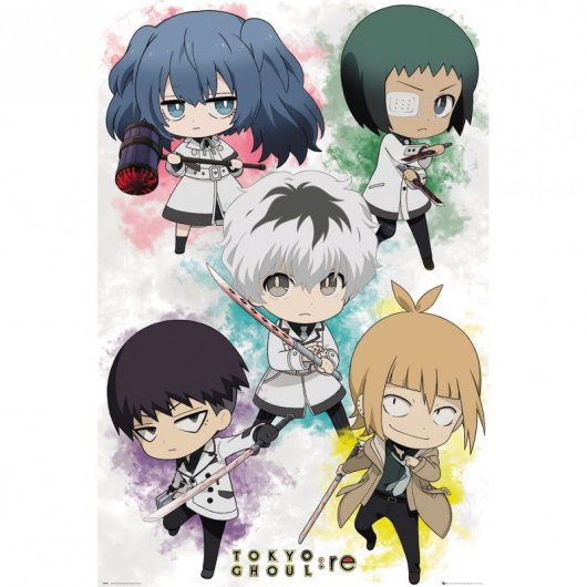 GB Eye Maxi Póster Tokyo Ghoul: Re Personajes Chibi 91.5x61cm