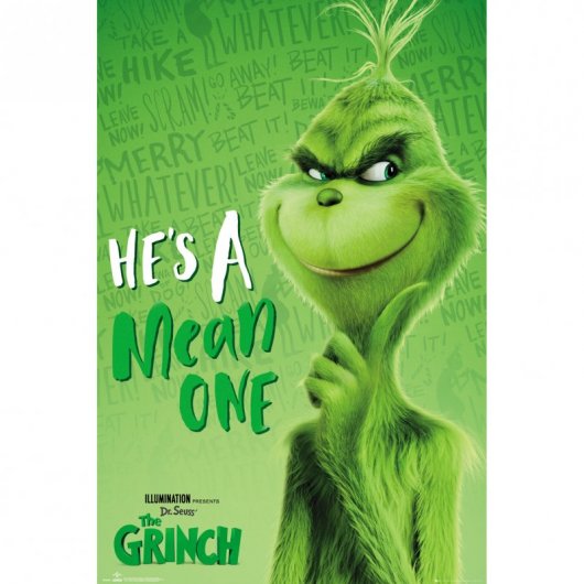 GB Eye Maxi Póster The Grinch He'S A Mean One 91.5x61cm