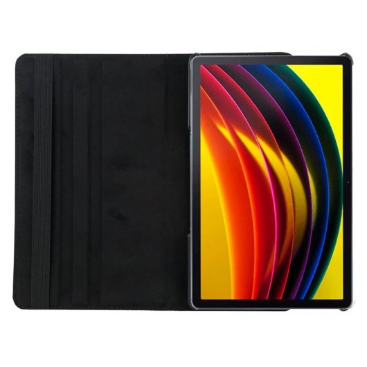 Étui rotatif en similicuir noir cool pour Lenovo Tab P11 11"