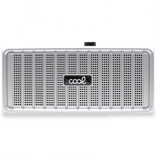 Cool Retro Enceinte Bluetooth Bois Noir Façade Argent 20W