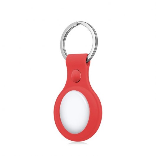 Cool Llavero Silicona Rojo Compatible con AirTag