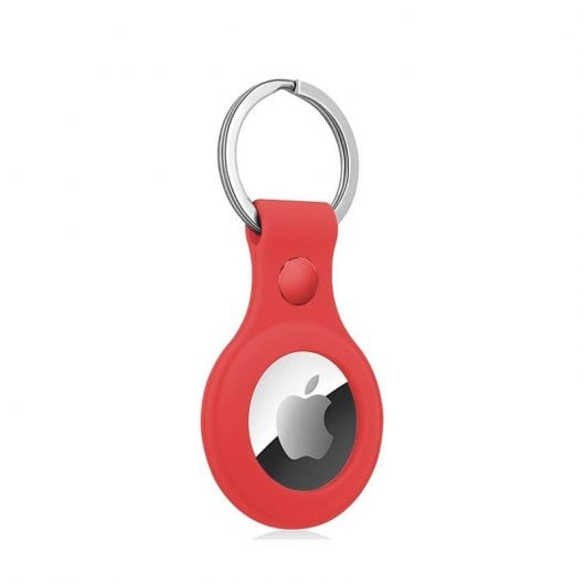 Cool Llavero Silicona Rojo Compatible con AirTag