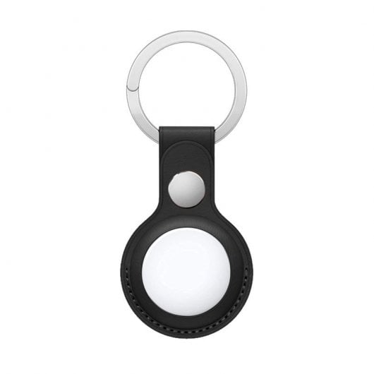 Cool Llavero Polipiel Negro Compatible con AirTag