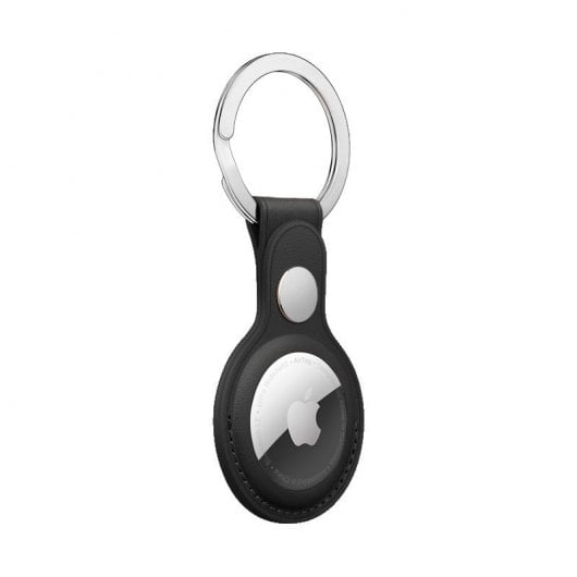 Cool Llavero Polipiel Negro Compatible con AirTag