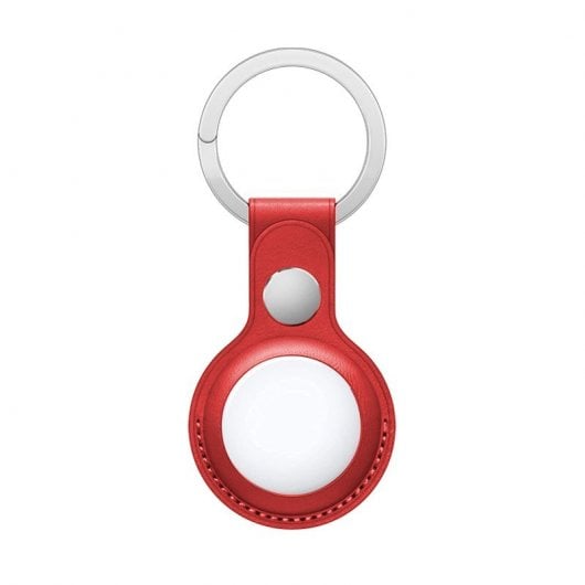 Cool Llavero Polipiel Rojo Compatible con AirTag