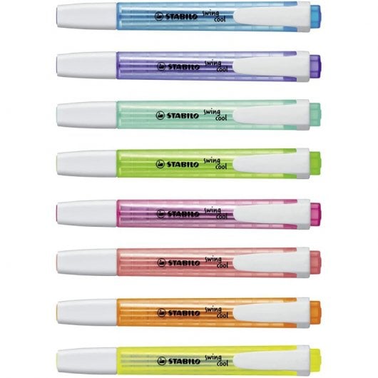 STABILO Swing Cool Etui mit 8 fluoreszierenden Markern