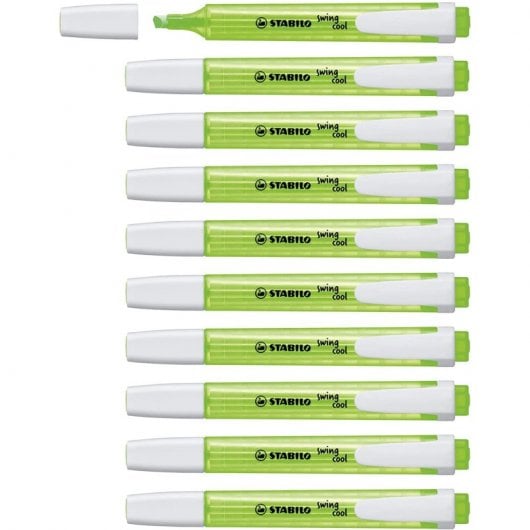STABILO Swing Cool 10 grün fluoreszierende Marker