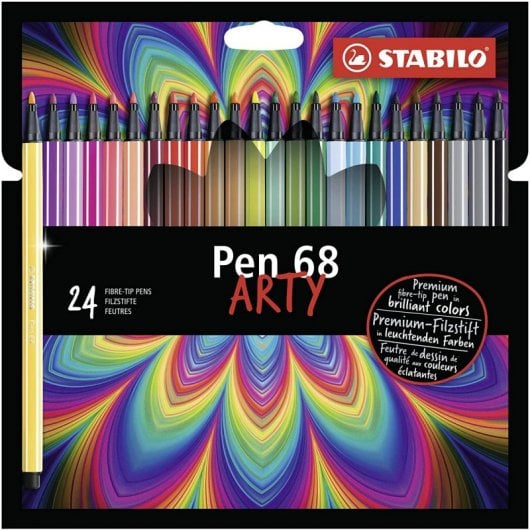 STABILO Pen 68 ARTY Filzstift Mehrfarbig 24 Stück(e)