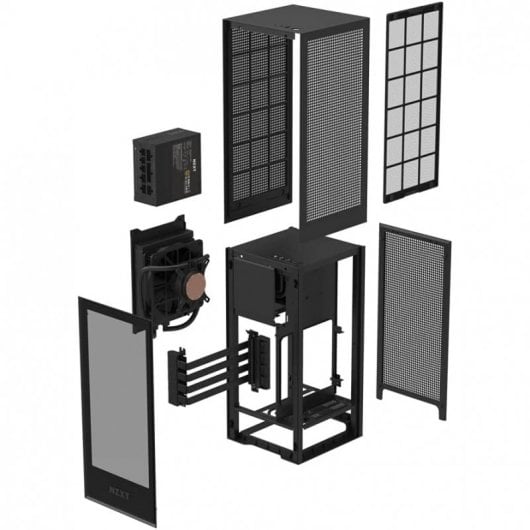 NZXT H1 USB 3.1 Noir Mat + Alimentation 650 W