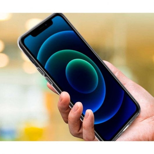 Akashi Funda de Silicona Transparente para iPhone 12/12ro