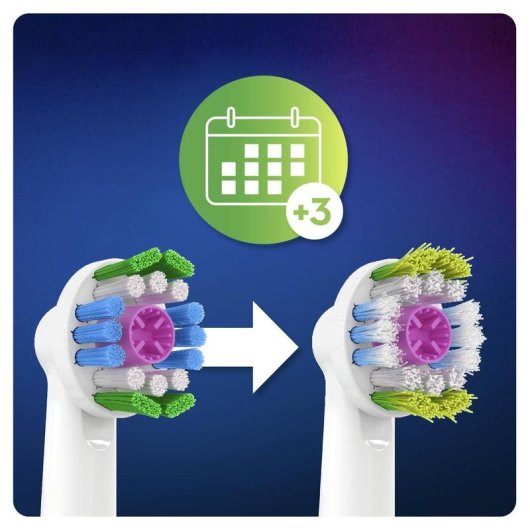 Aufsteckbürste Oral-B 3D White Whitening Clean 2 Einheiten Zahnaufhellung