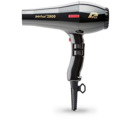 Sèche-cheveux Professionnel Parlux 2800 1760W 4 Températures 2 Vitesses Avec Accessoires Noir