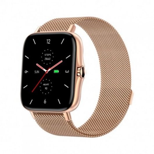 DCU Tecnologic Calls&Sports Smartwatch + 2 Correas Rosa/Oro Rosa