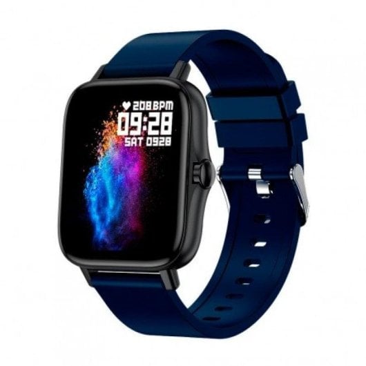 DCU Tecnologic Calls&Sports Bluetooth 44mm Écran HD Zinc Noir/Bleu S/M IP67 SpO2 Pulsomètre