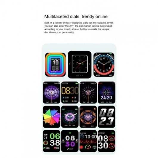 DCU Tecnologic Calls&Sports Smartwatch + 2 Correas Silicona Negra/Azul