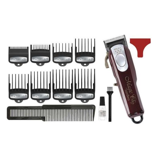 Tondeuse Professionnelle Wahl Magic Clip Cordless sans Fil 100min 8 Sabots Lames Acier