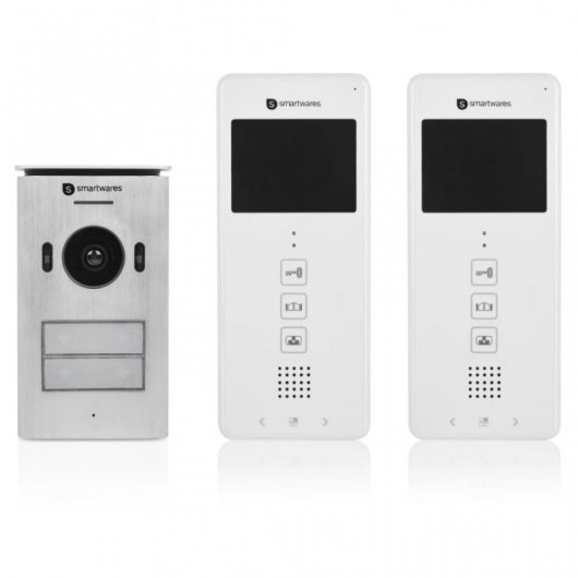 Smartwares DIC-22122 Intercomunicador con Vídeo Doble