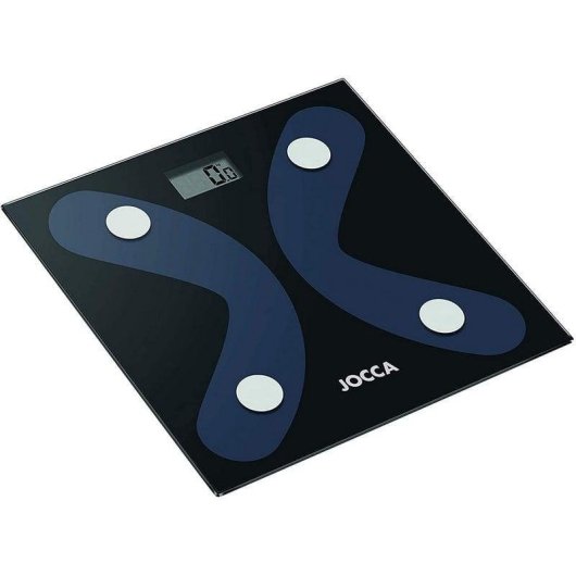 Balança Bioimpedância Jocca 1440 Até 180kg 8 Índices Bluetooth Ecrã LCD