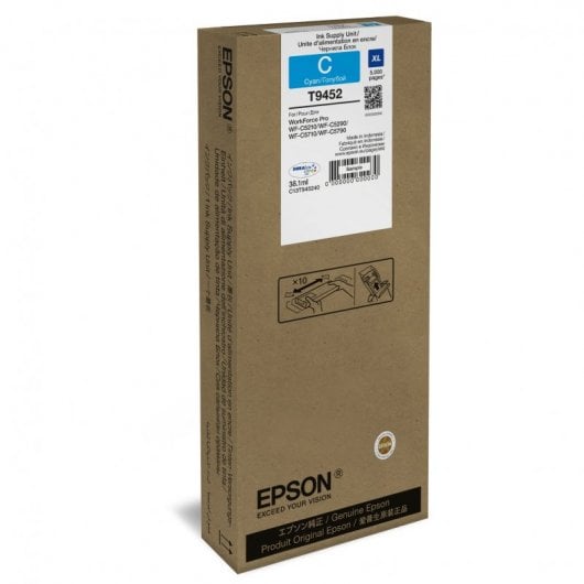 Epson T9452 Cartucho Tinta Original Cian