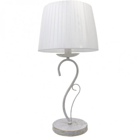 Fabrilamp Amsterdam Lámpara de Sobremesa E14 Blanco/Oro
