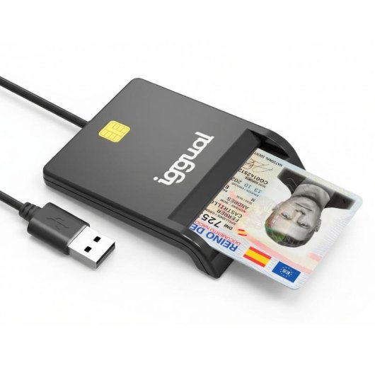 Kartenleser Iggual IGG316740 USB 2.0 Schwarz