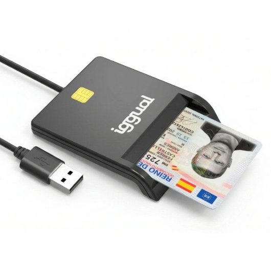 Kartenleser Iggual IGG316740 USB 2.0 Schwarz