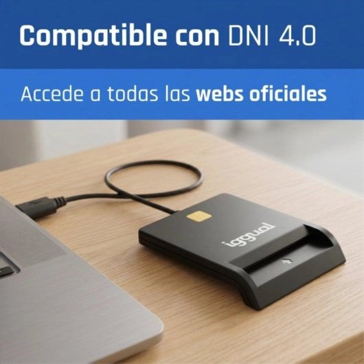 Kartenleser Iggual IGG316740 USB 2.0 Schwarz