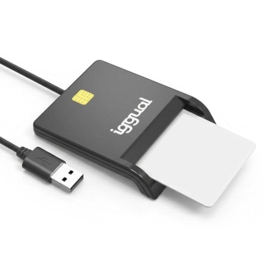 Kartenleser Iggual IGG316740 USB 2.0 Schwarz