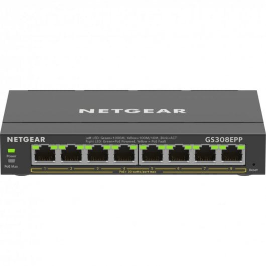 Switch Ethernet Netgear GS308EPP-100PES con 8xPoE+