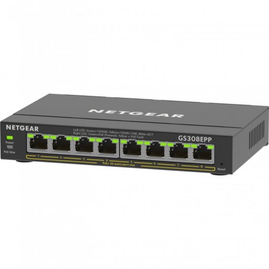 Netgear GS308EPP-100PES Switch Ethernet con 8xPoE+