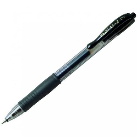 Pilot G-2 Caja 12 Bolígrafos Retráctiles Tinta de Gel Negro