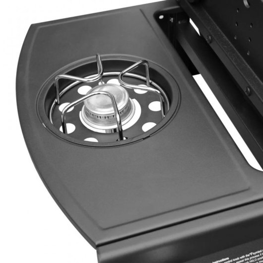 VidaXL Barbacoa Grill de Gas Negra + Funda