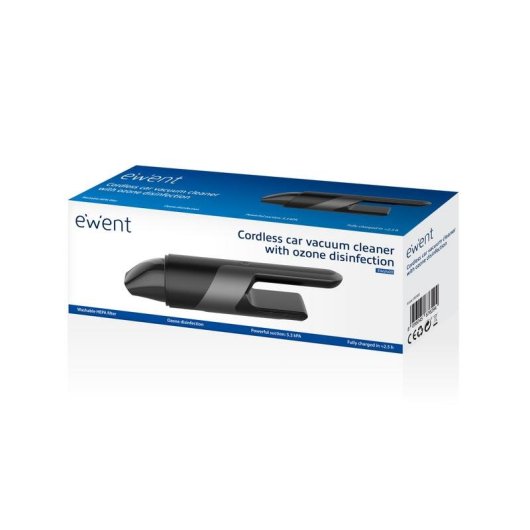 Aspirador de Mão sem Fios Ewent EW2400 80W 20min Filtro HEPA Ozono Compacto