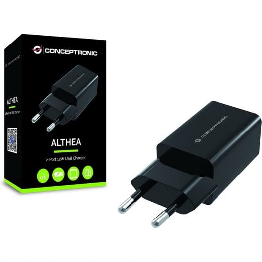 Conceptronic ALTHEA06B Ladegerät für Mobilgeräte Universal Schwarz Drinnen